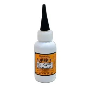 Hot-Stuff Super T Syrup Clear Viscosity Instant Glue, 2 Oz. (HST-4) Yellow color