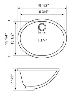 SINK-1613WHITE
