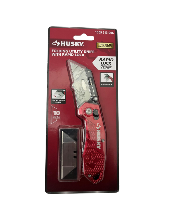 HUSKY FOLDING UTILITY KNIFE