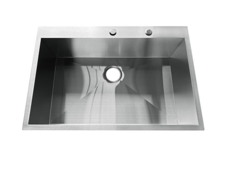 SINGLE BOWL TOP MOUNT HAND MADE ZERO RADIO SINK HM3322T
