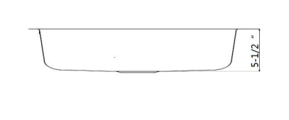 UNDERMOUNT FULL RADIO SINGLE BOWL HANDICAP FULL RADIO 8047-6