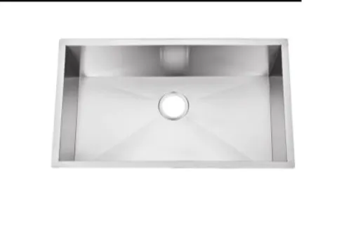 UNDERMOUNT SINGLE BOWL ZERO RADIOUS HANDMADE SINK HM3219S